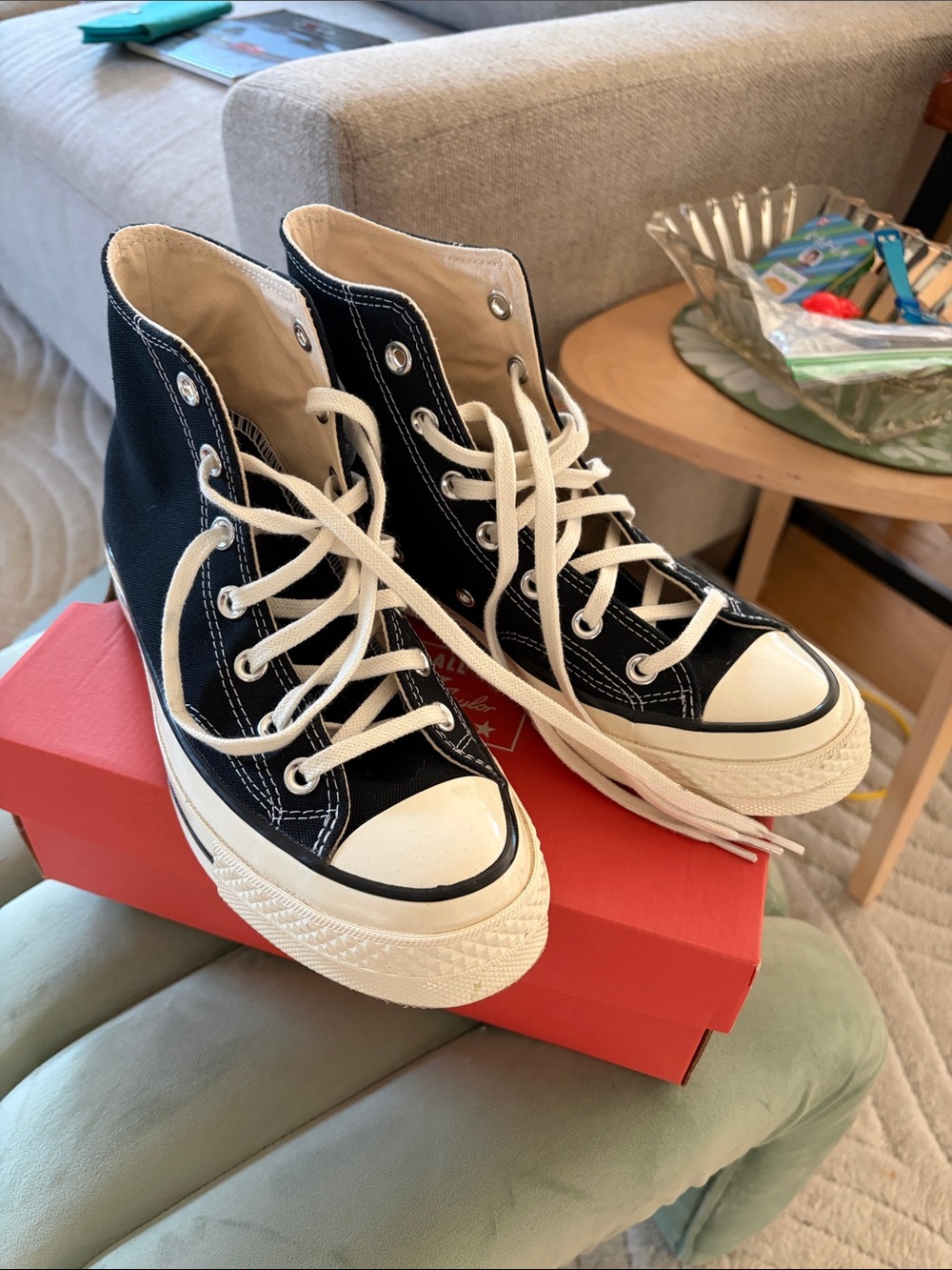 Converse Chuck 70s Black High-Top Sneakers size W8 M6